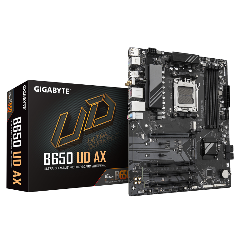 לוח אם Gigabyte B650 UD AX AMD AM5 Wifi 6 PCIE 5.0 DDR5