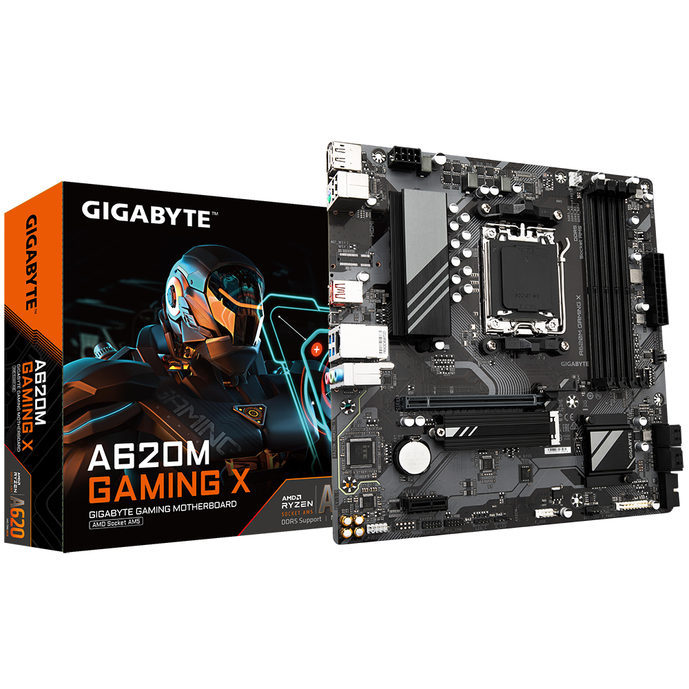לוח אם Gigabyte A620M GAMING X AMD AM5 Micro-ATX