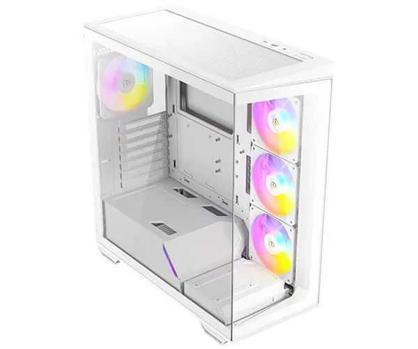 מארז לבן Antec C3 ARGB Mid-Tower ATX 4x ARGB FANS Incl Type-C
