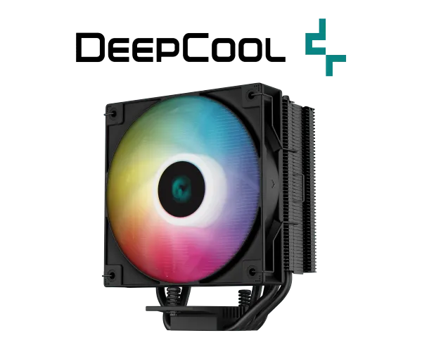 קירור אוויר למעבד DeepCool AG400 Black ARGB 220W TDP 150mm