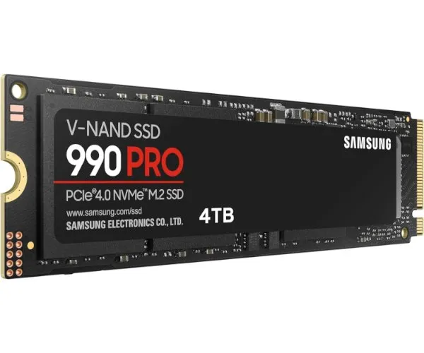 דיסק פנימי Samsung 990 PRO 4TB GEN4 up to 7450 read 6900 Write