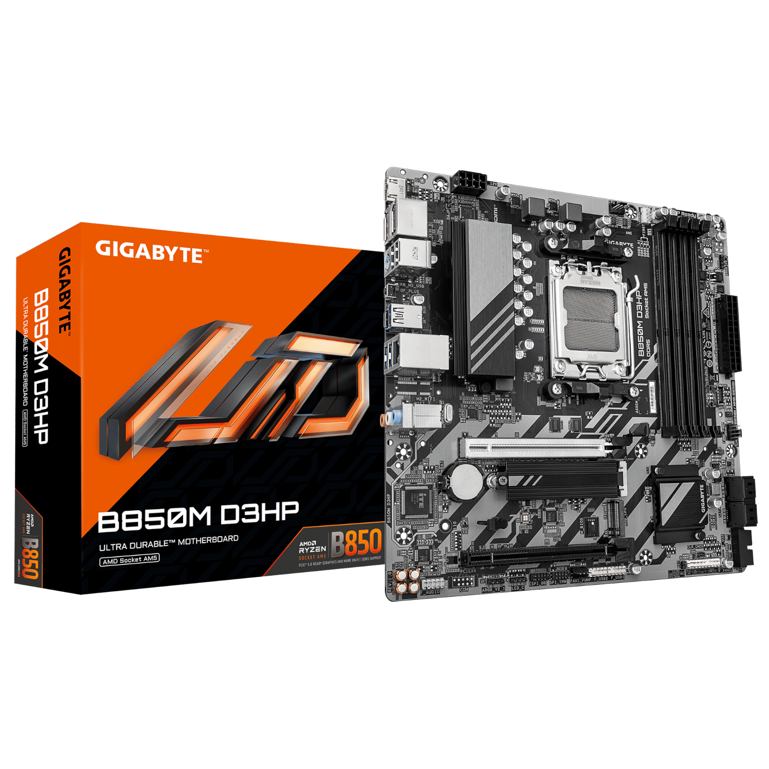 לוח אם GIGABYTE B850M D3HP MICRO-ATX DDR5 AM5 1GB LAN
