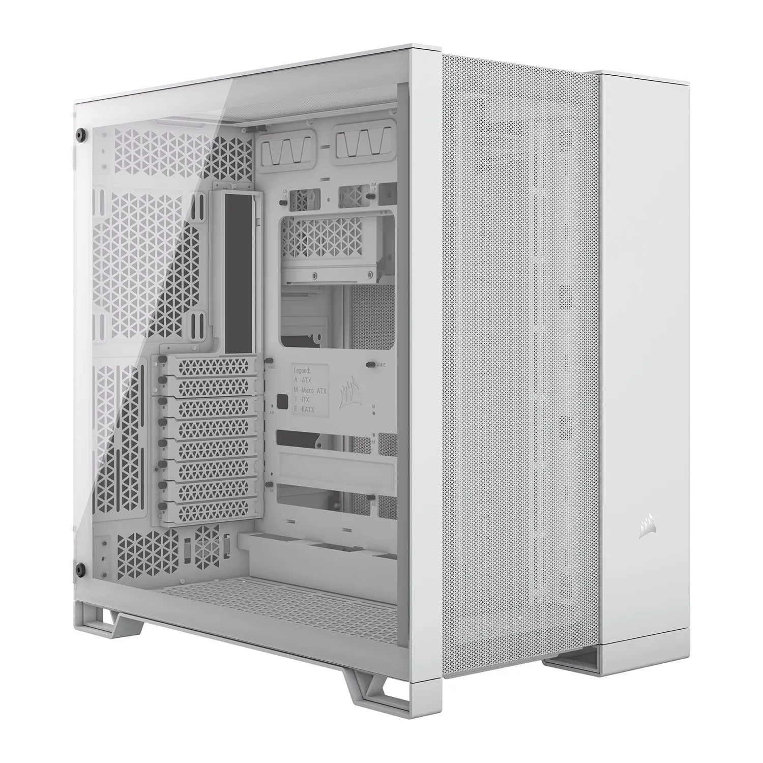מארז Corsair 6500D AIRFLOW Mid-Tower E-ATX Tempered Glass White