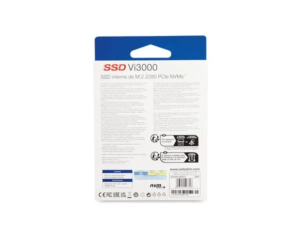 דיסק פנימי NVME gen3 NGFF 2280 Verbateem VI3000 512GB