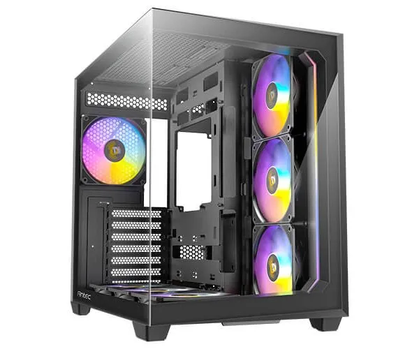 מארז שחור Antec C5 ARGB Mid-Tower ATX 7x ARGB FANS Incl Type-C