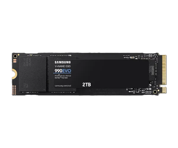דיסק פנימי Samsung 990 EVO 2TB PCIE4.0X4/5.0X2 NVME gen 4/5
