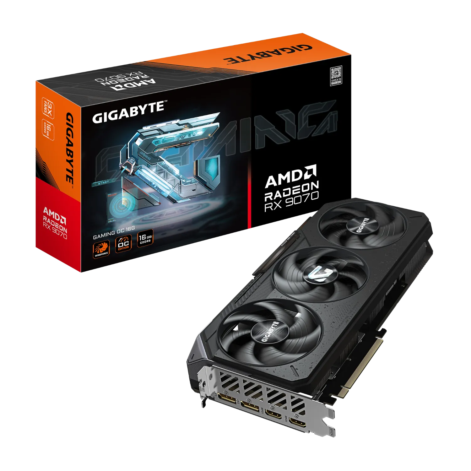 כרטיס מסך Gigabyte RADEON RX9070 GAMING OC 16GB PCIE 5.0