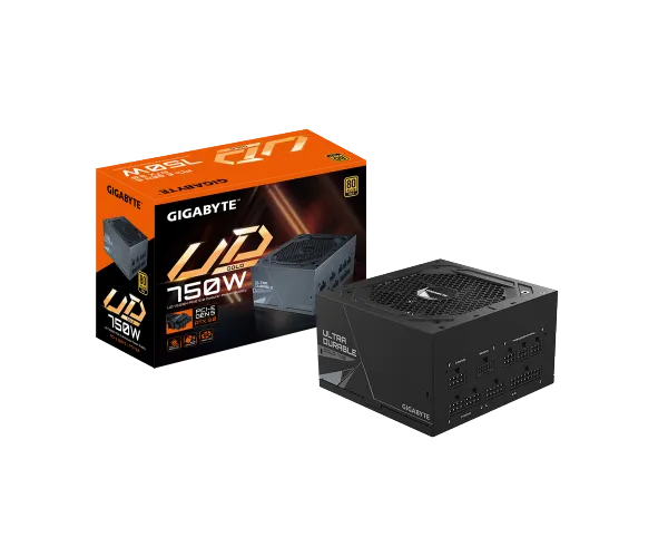 ספק כוח Gigabyte UD 750W PCIE5.0 80 plus gold Full Modular 12CM