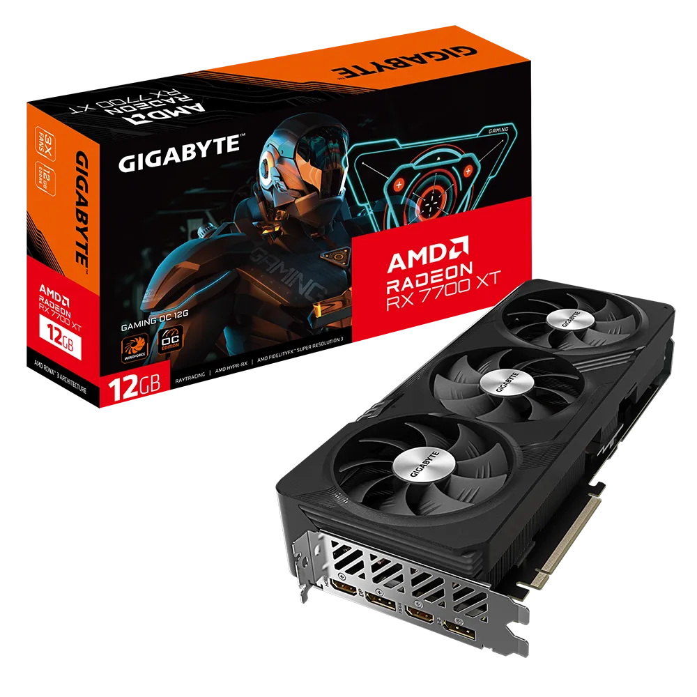 כרטיס מסך Gigabyte Radeon RX 7700 XT GAMING OC 12G