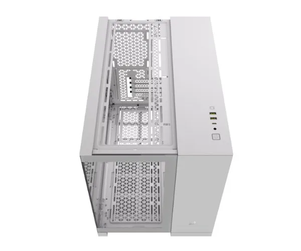 מארז Corsair 2500X Mini-Tower mATX Tempered Glass NO FANS White