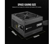 ספק CORASIR CX650 Non modular 650W 80 Plus Bronz PSU