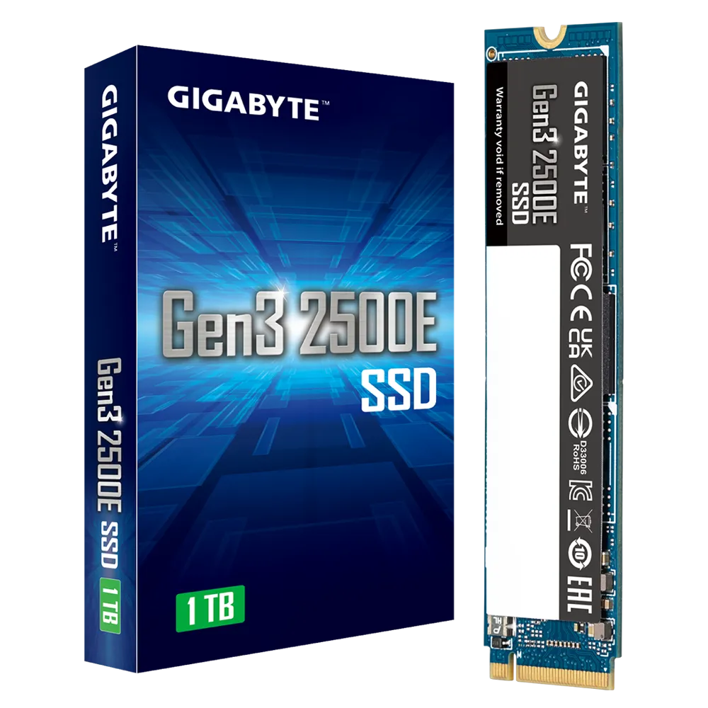 דיסק פנימי GIGABYTE Gen3 2500E SSD NVME 1TB