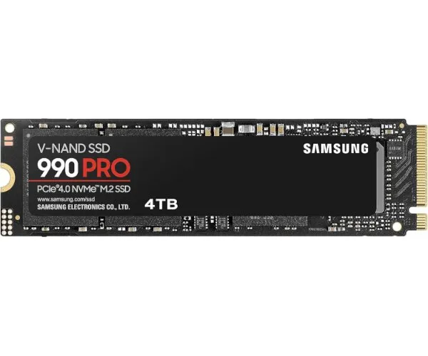 דיסק פנימי Samsung 990 PRO 4TB GEN4 up to 7450 read 6900 Write
