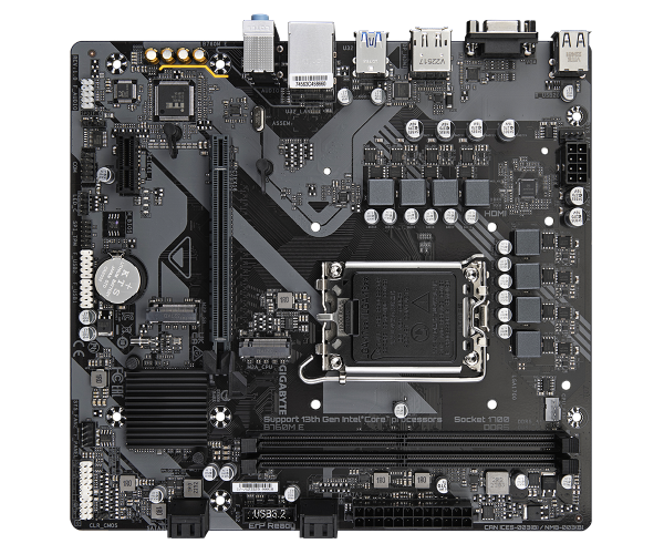 לוח אם אינטל GIGABYTE B760M E DDR5 DP HDMI VGA 1GbE lan LGA1700