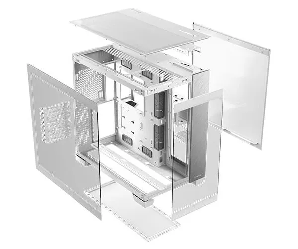 מארז Antec C8 Aluminum White E-ATX 3X360 Radiator Support Type-C