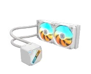 קירור נוזלי כפול Gigabyte Gaming 240 ICE 2XARGB 120MM Fan White