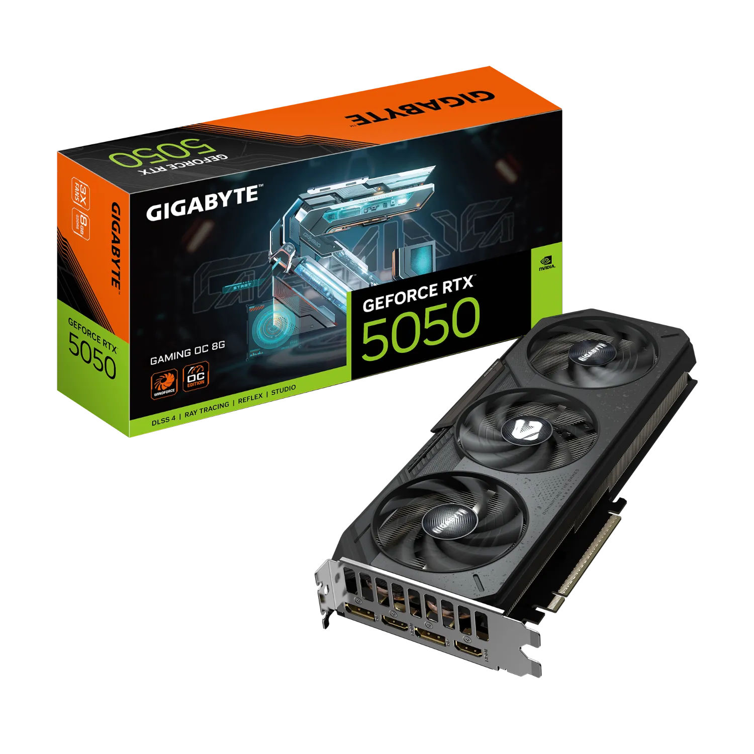 כרטיס מסך Gigabyte GeForce RTX 5050 Gaming OC 8GB 2xDP 2xHDMI