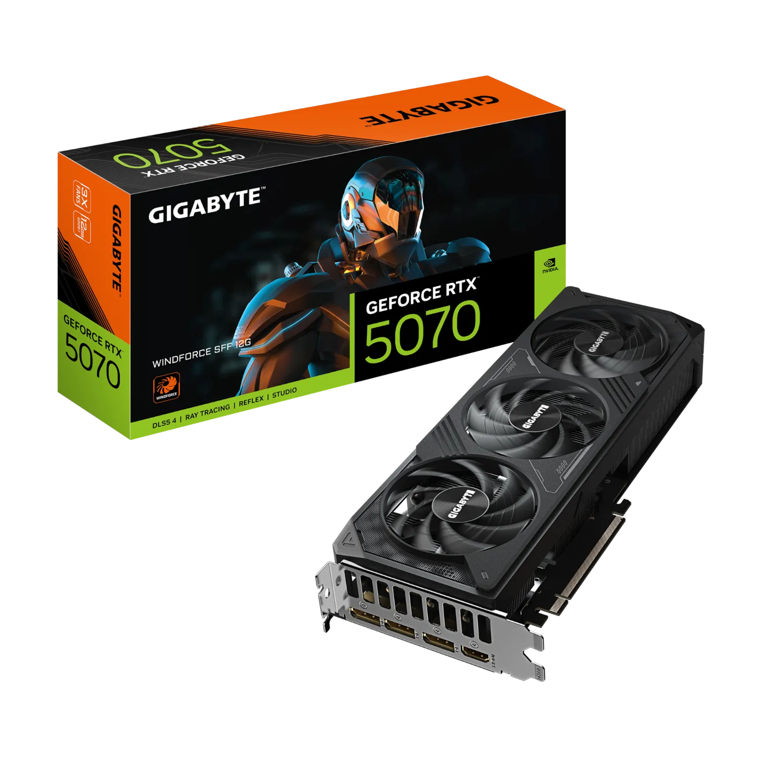 כרטיס מסך GIGABYTE GeForce RTX 5070 WINDFORCE SFF 12GB
