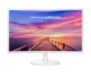 מסך קעור לבן Samsung C27F391FHR FHD VA HDMI VGA 4ms