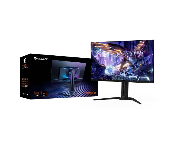 מסך GIGABYTE Aorus FO32U2 4K UHD 31.5 QD-OLED 0.03ms 240Hz