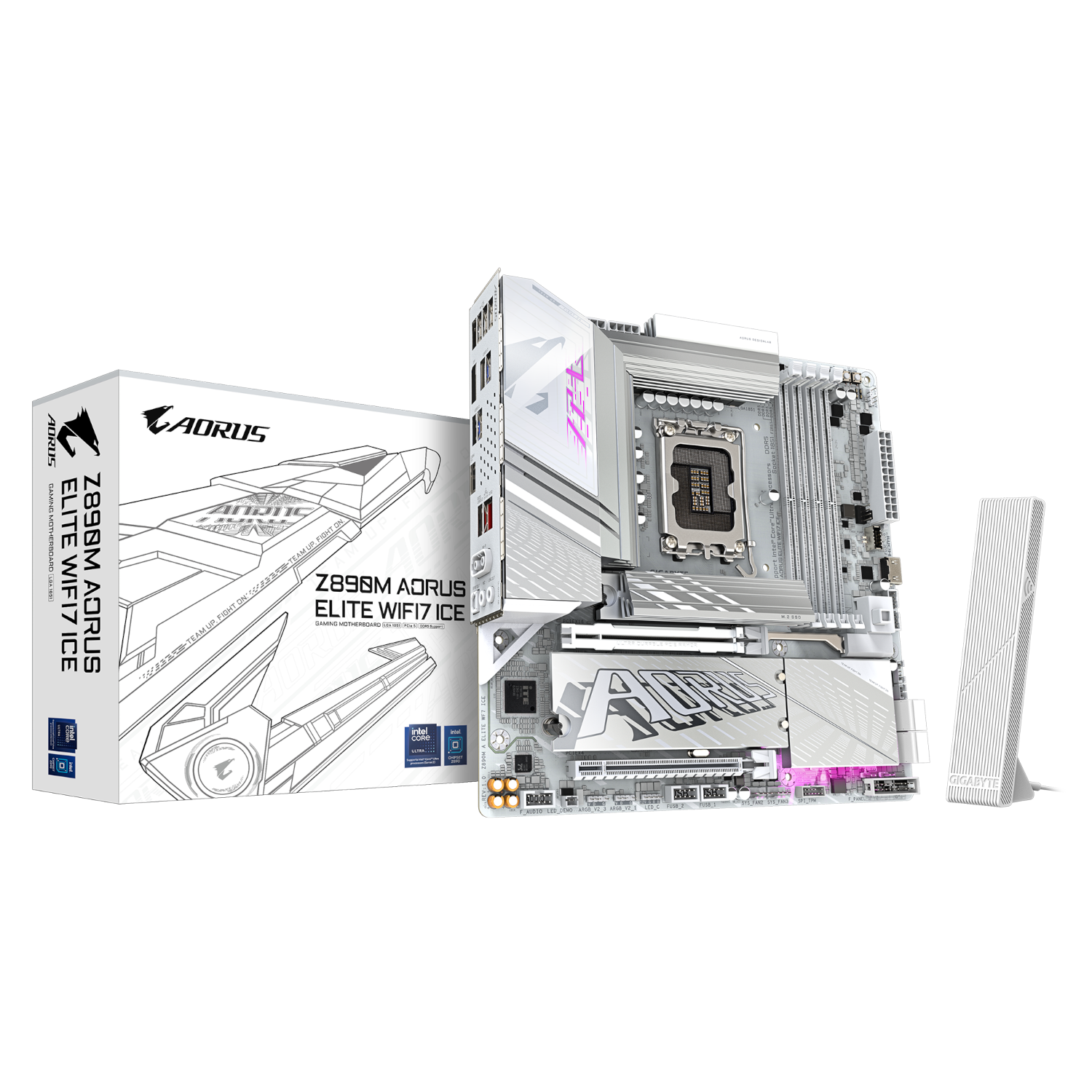 לוח אם אינטל GIGABYTE Z890M AORUS ELITE WIFI7 ICE WIFI7 BT PCIE 5