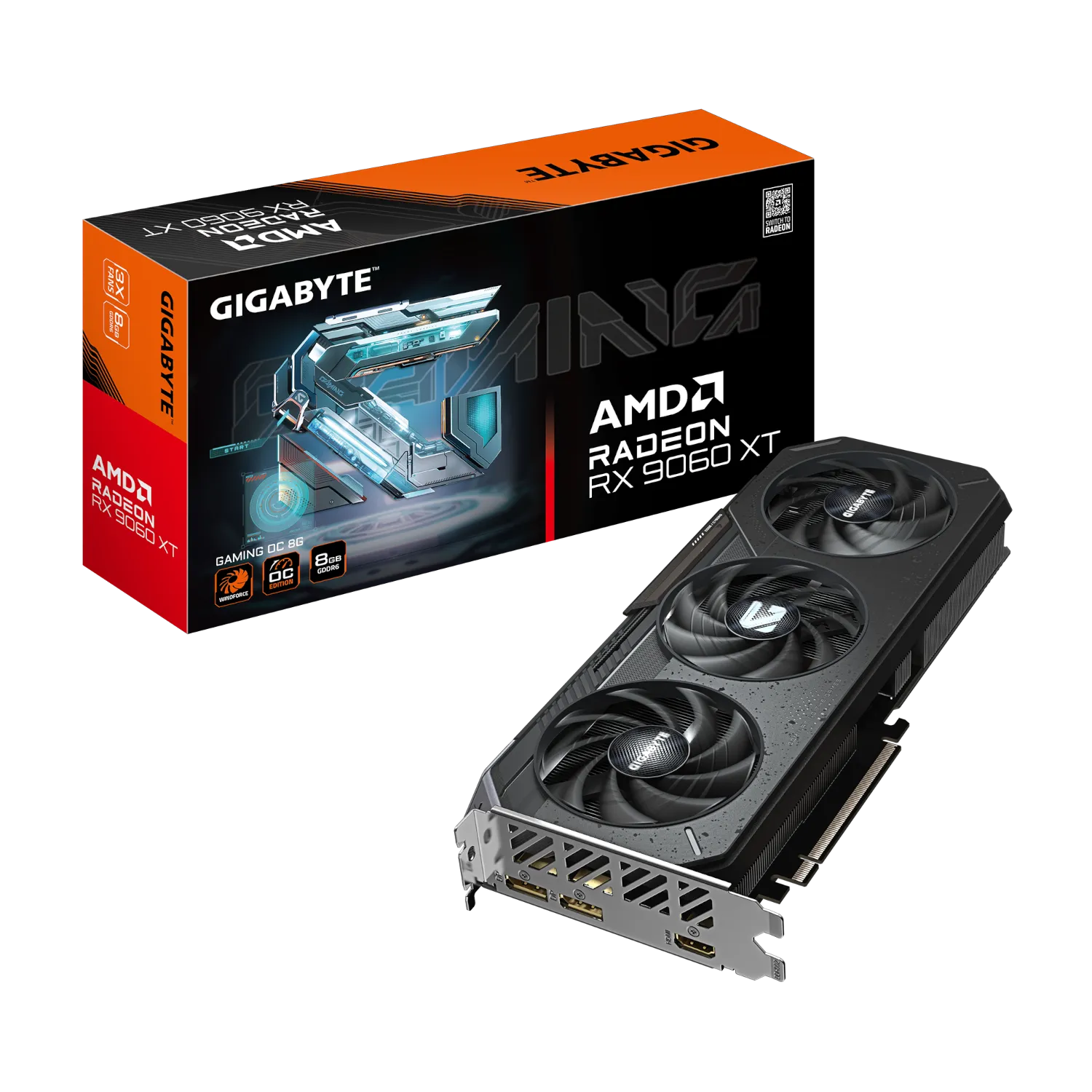 כרטיס מסך Gigabyte Radeon RX 9060 XT GAMING OC 8GB