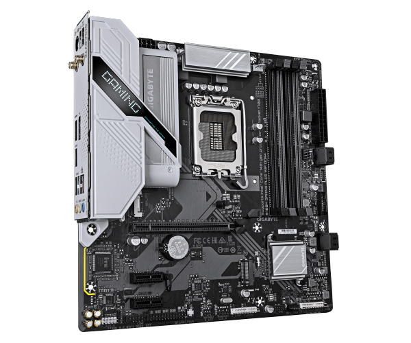 לוח אם GIGABYTE B760M GAMING PLUS WIFI DDR4 mATX LGA 1700 1GbE