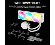 קירור נוזלי לבן Corsair iCUE NAUTILUS 360 RS White 360mm AIO