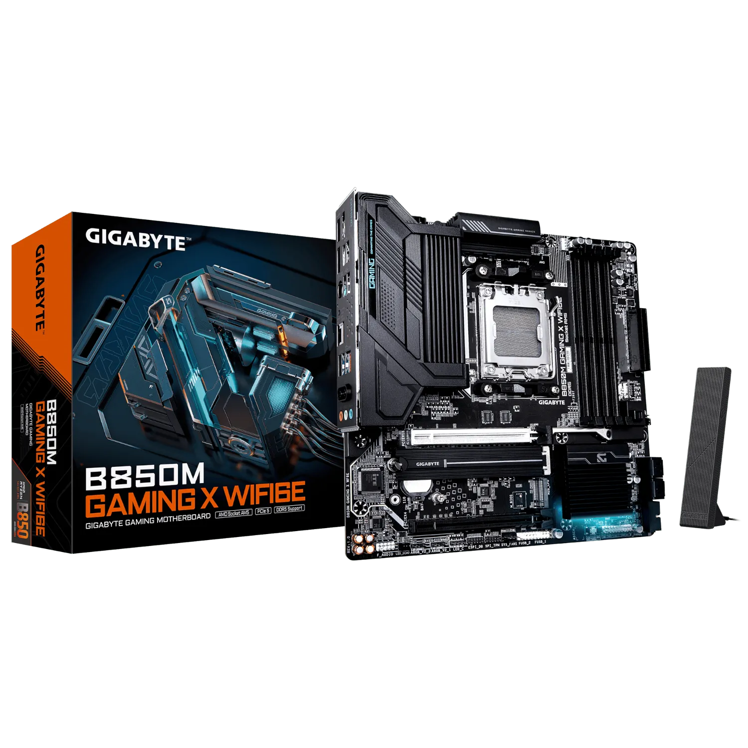 לוח אם GIGABYTE B850M GAMING X WIFI6E MICRO-ATX DDR5 AM5 BT 2.5GB