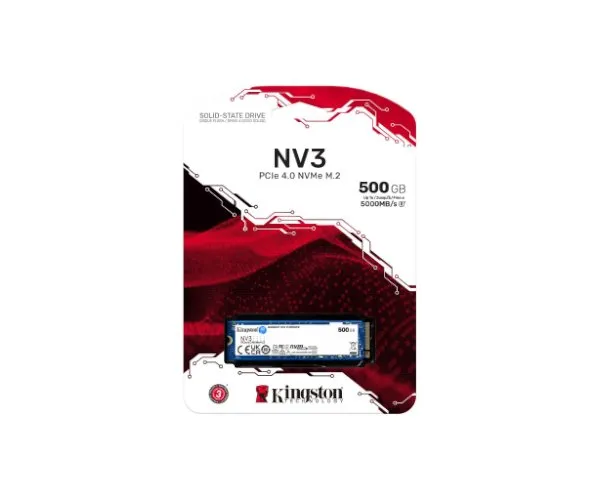 דיסק פנימי Kingston NV3 500GB NVME GEN 4.0 M.2 2280 5000/3000Mb/s