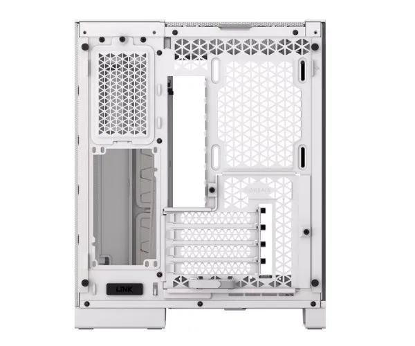 מארז Corsair 2500X Mini-Tower mATX Tempered Glass NO FANS White