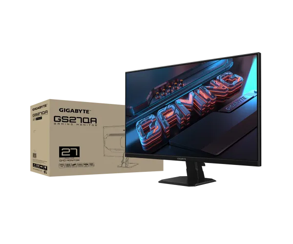 מסך גיימינג Gigabyte GS27QA QHD SS IPS 180Hz 1MS HDR Ready