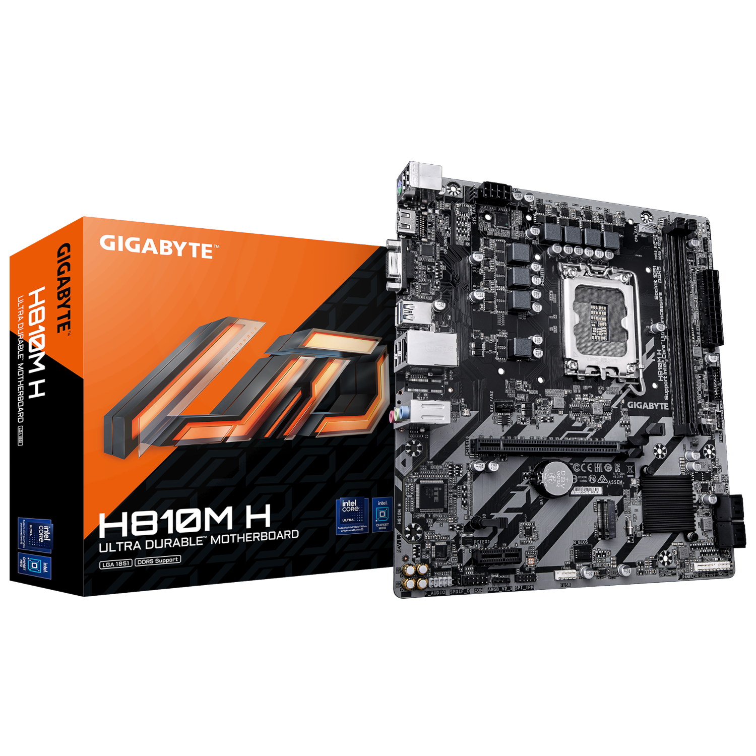 לוח Gigabyte H810M H 1.0 Micro-Atx DDR5 LGA1851 VGA HDMI