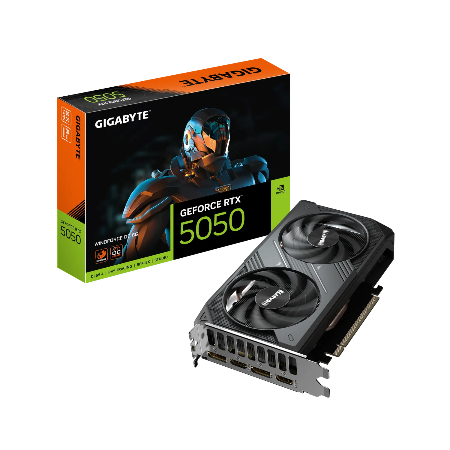 כרטיס מסך Gigabyte GeForce RTX 5050 WindForce OC 8GB 2xDP 2xHDMI