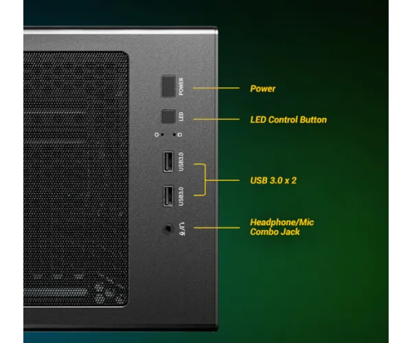 מארז Antec AX85 ARGB Mid-Tower Gaming Case 4XARGB 12mm Fan ATX