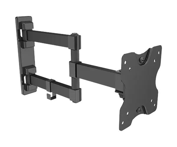 זרוע דו מפרקית מאלומיניום VESA 100/75 up to 27 and 15kgs