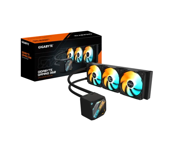 קירור נוזלי משולש Gigabyte Gaming 360 3XARGB 120MM Fan Black