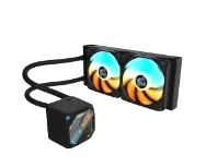 קירור נוזלי כפול Gigabyte Gaming 240 2XARGB 120MM Fan Black