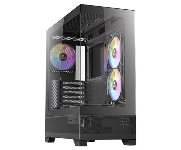 מארז שחור Antec CX700 ARGB BLACK ATX 3X120MM ARGB FANS USB-C