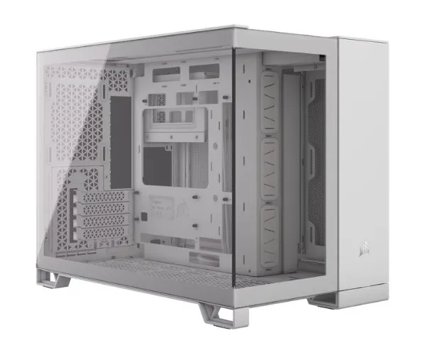 מארז Corsair 2500X Mini-Tower mATX Tempered Glass NO FANS White