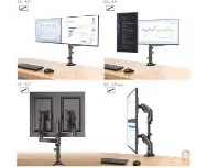 זרוע דו מפרקית לשני מסכים NORTH BAYOU H180