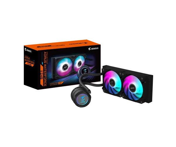 קירור נוזלי כפול Gigabyte AORUS WATERFORCE II 240 AIO 240mm ARGB