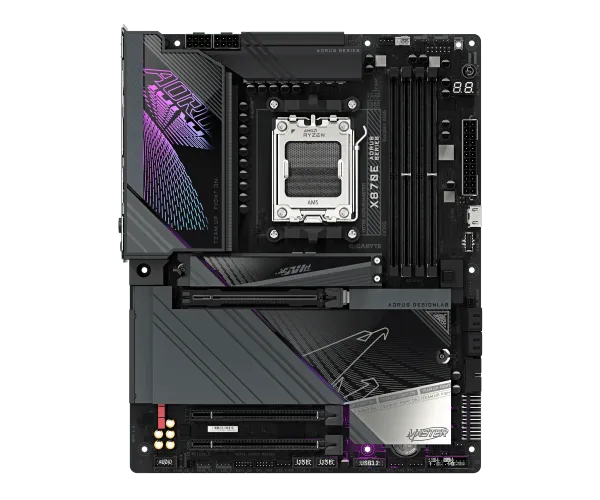 לוח אם GIGABYTE X870E AORUS MASTER WIFI 7 ATX DDR5 AM5 5GBE LAN