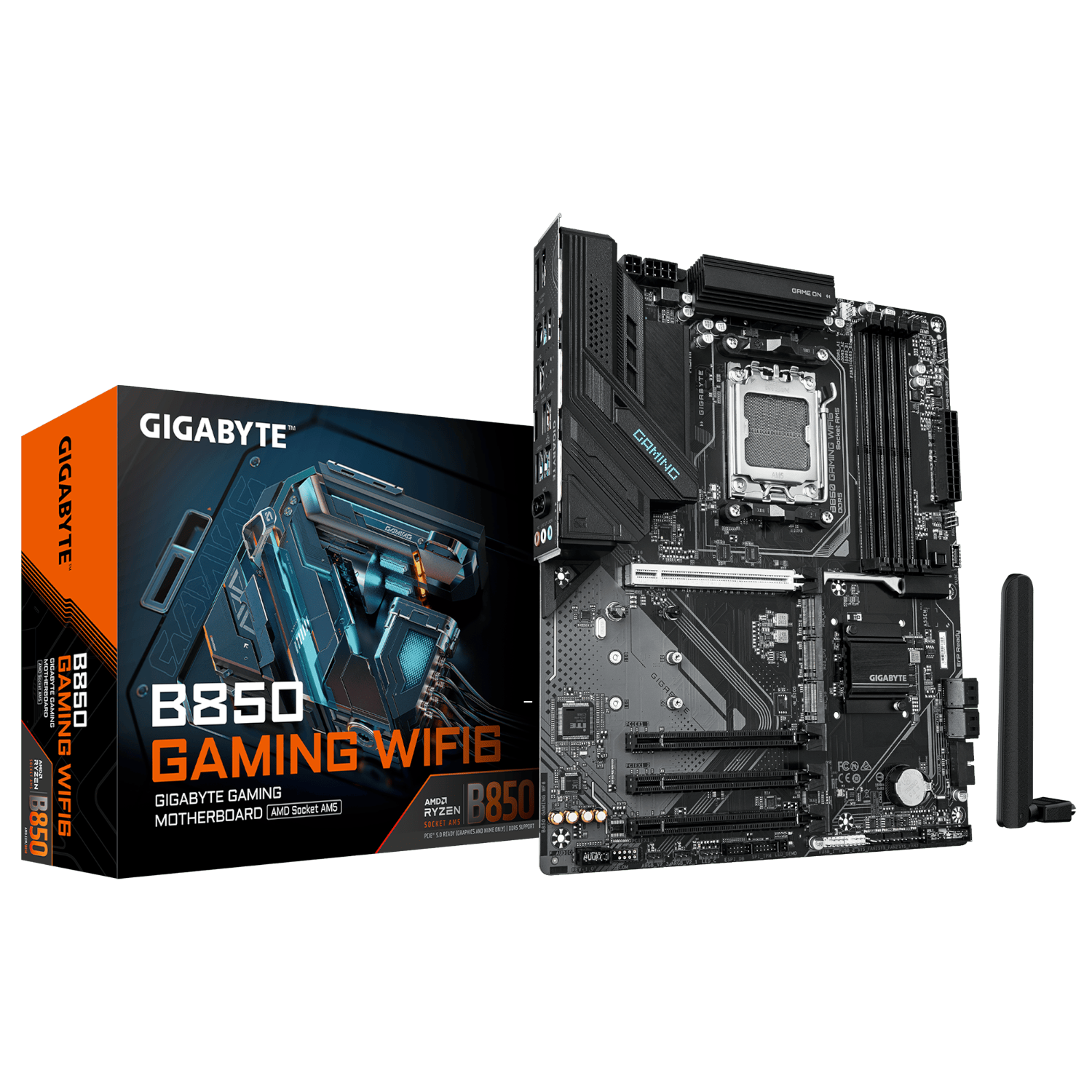 לוח אם GIGABYTE B850 GAMING WIFI 6 ATX DDR5 AM5 BT 2.5GBE LAN