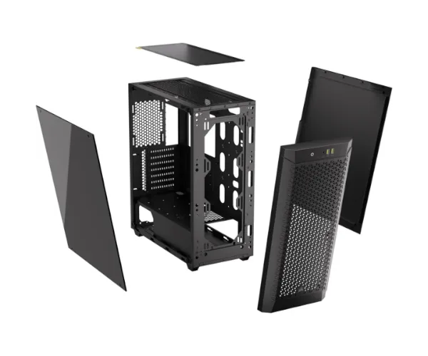 מארז Corsair 480T Airflow Temperd Glass Mid-Tower E-ATX Black