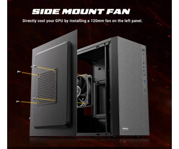 מארז ללא ספק Antec VX10M Mini Tower Micro-ATX Mini-ATX Case