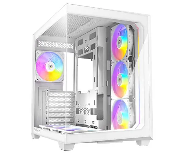 מארז לבן Antec C5 RGB Mid-Tower ATX 7x ARGB FANS Incl Type-C